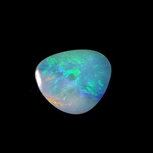 13x11mm Australian Opal Doublet, AAA Quality Fancy Shape Doublet, Blazing Multi Flash, Loose Natural Opal Doublet, image 2