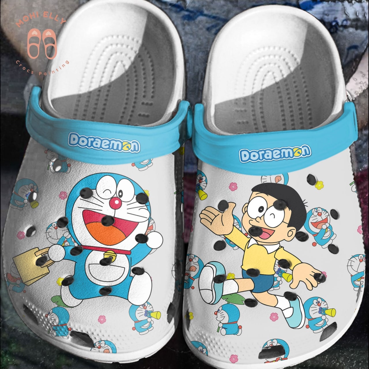 Doraemon and Nobita Crocs Clog Shoes Crocs Clog Comfortable Etsy