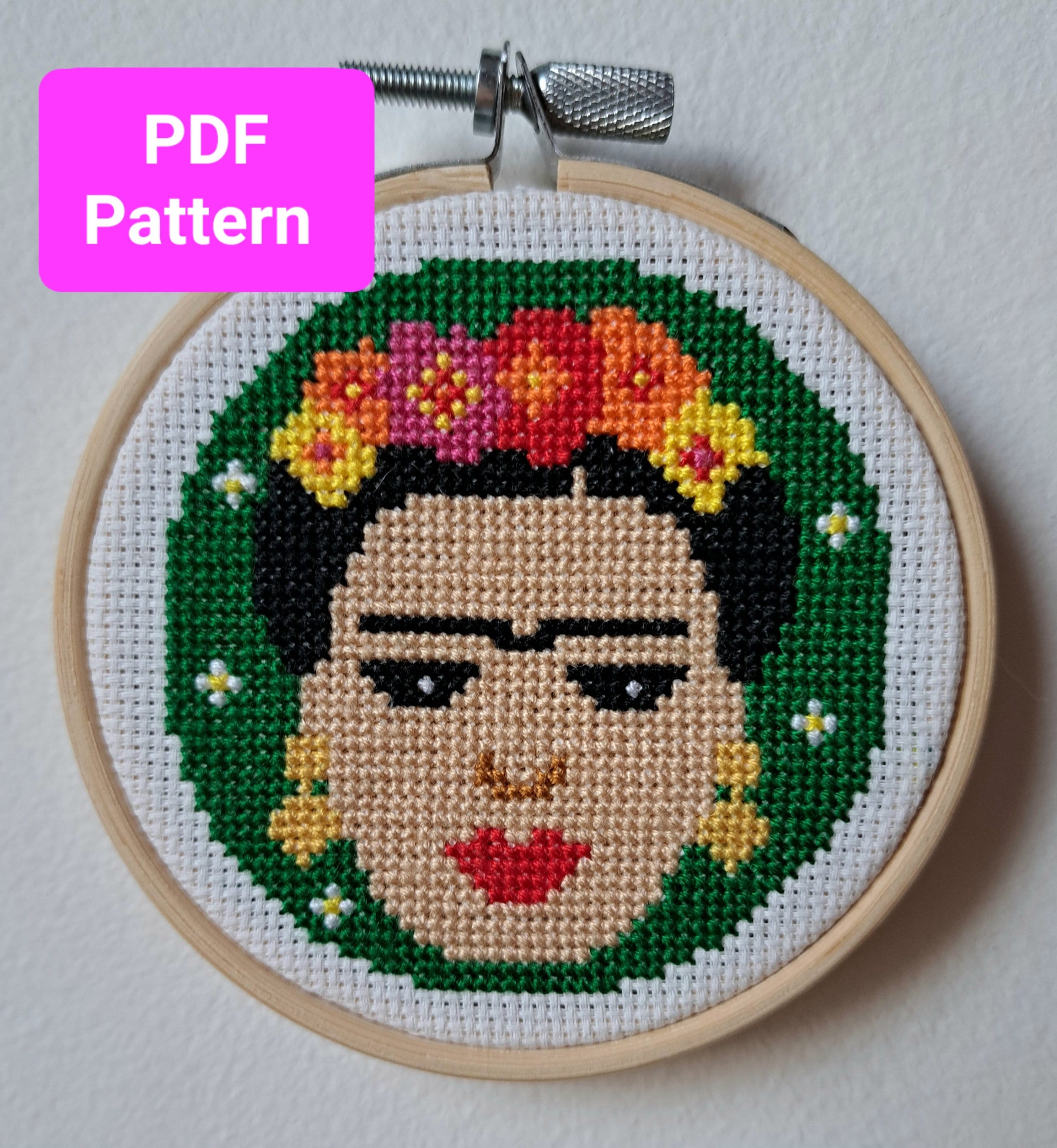 Frida Cross Stitch PDF Pattern - Etsy