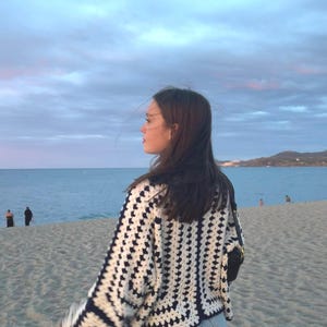 Hexagon Cardigan Crochet Pattern