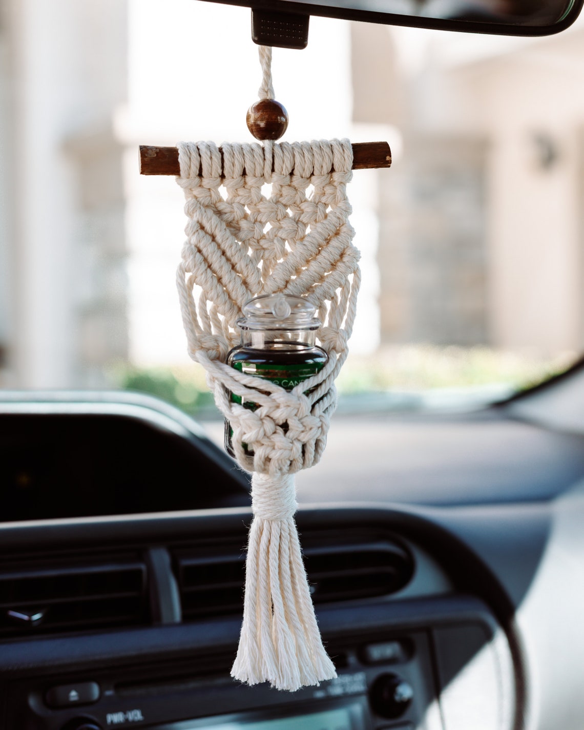 Boho Macrame Air Freshener for Car Car Accessories Macrame Etsy
