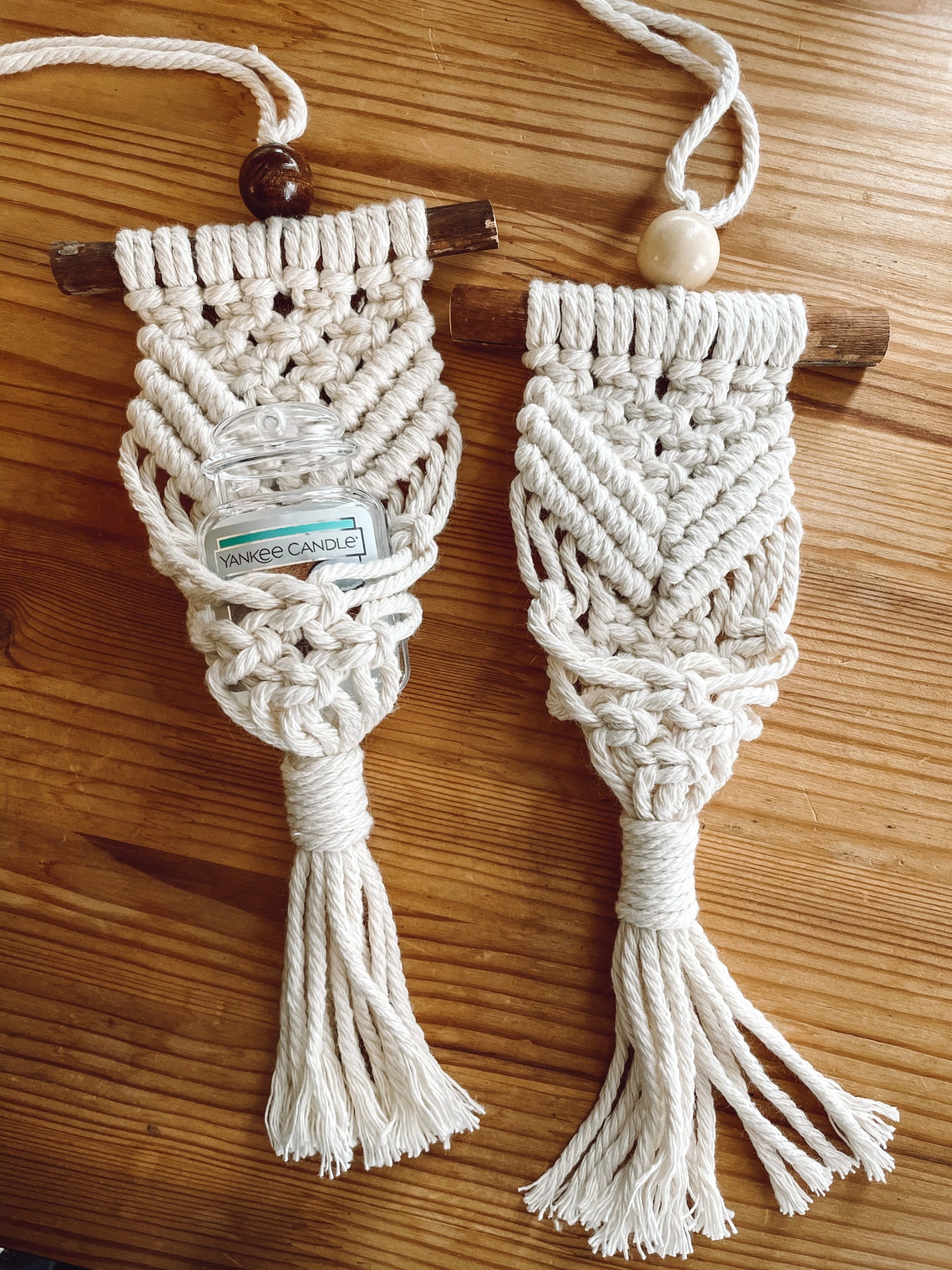 Boho Macrame Air Freshener for Car Car Accessories Macrame Etsy