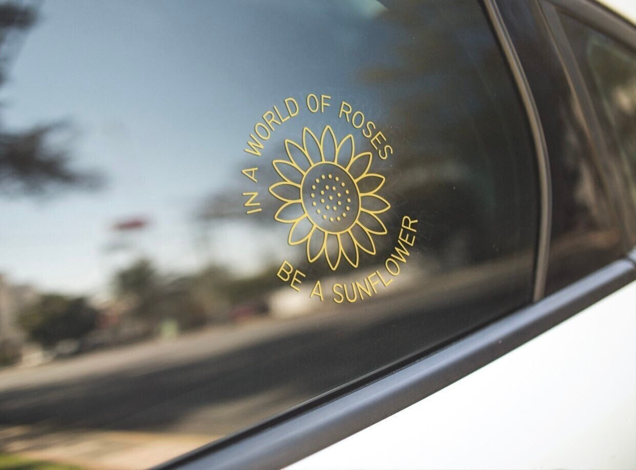 Sunflower car sale decals