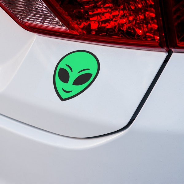 Alien Layered Decal | Handmade Permanent Vinyl Decal |Laptop Sticker | Car Boat Vehicle Decal |