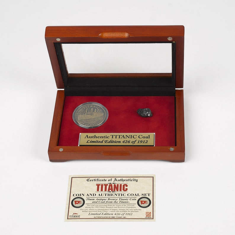 Titanic Édition Limitée Authentique Charbon et Pièces Ensemble Etsy France