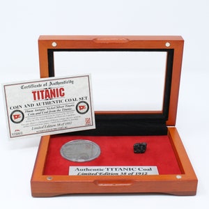 Titanic Limited Edition Authentic Coal and Coin Set