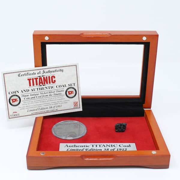 Titanic Limited Edition Authentic Coal and Coin Set
