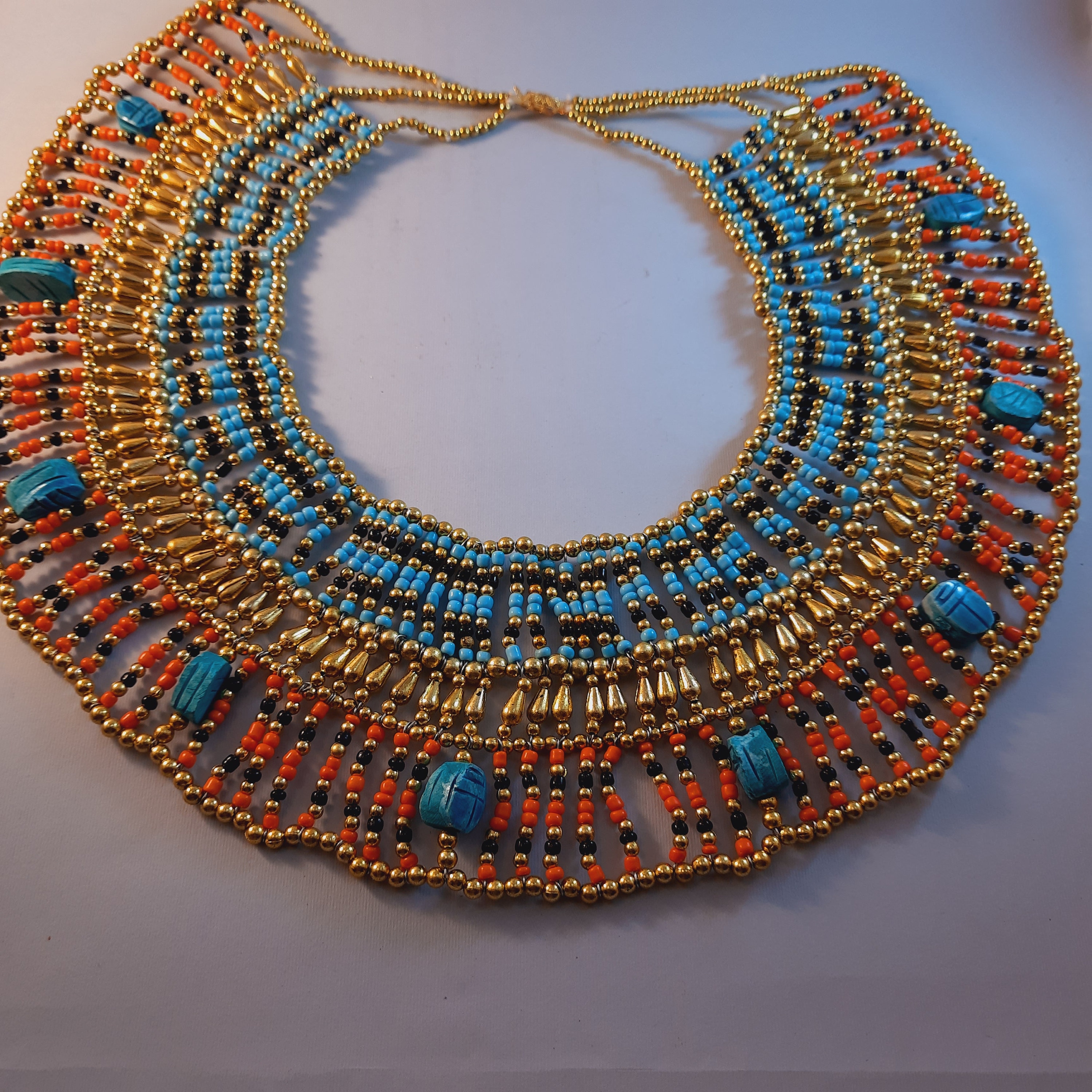 Egypt Necklace .handmade Jewelry image