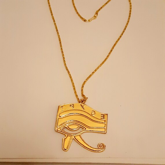 Eye of Horus Pendant Wadjet Eye Necklace Unique Horus Pendant
