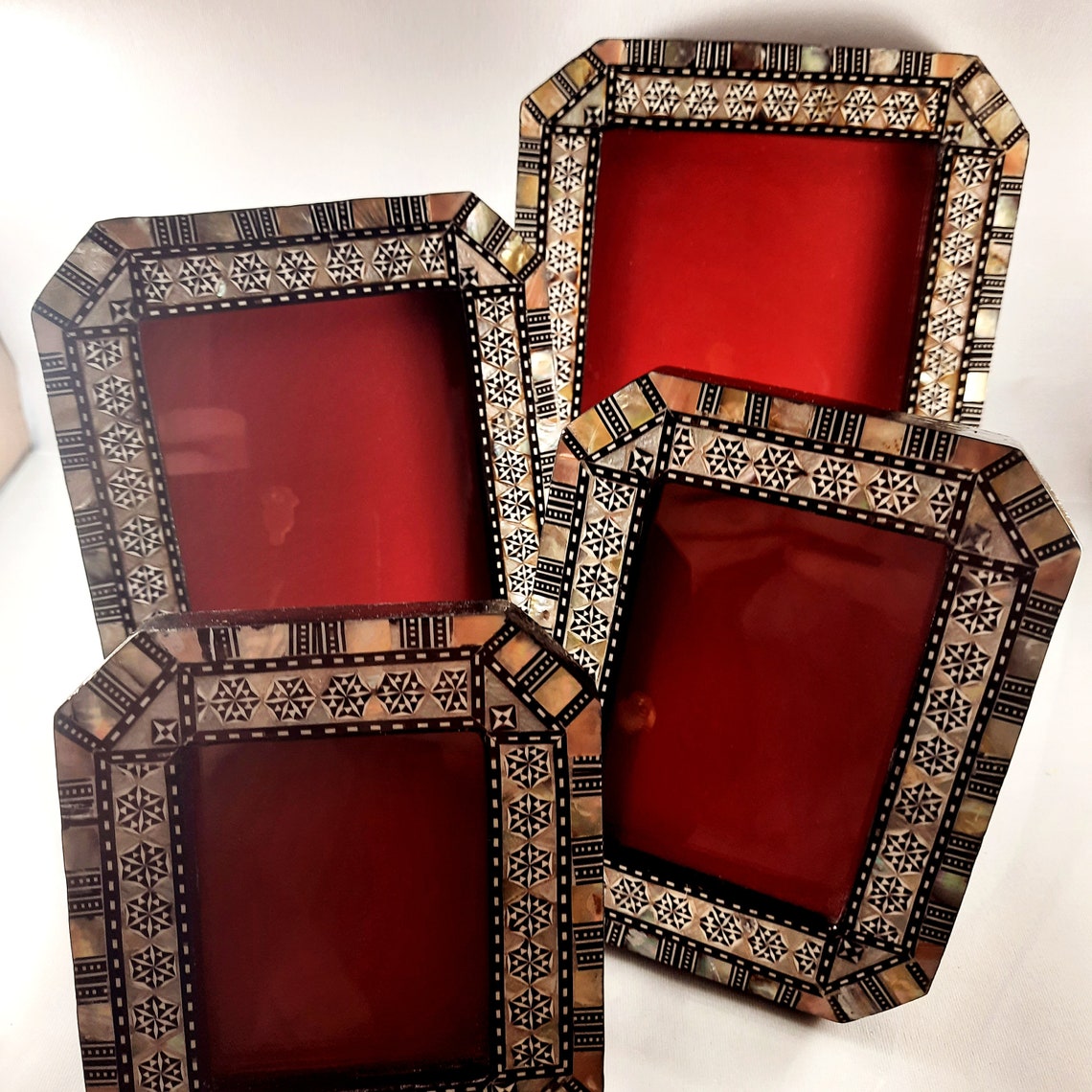 Mother of Pearl Inlaid Frames. Egypt. Handcrafted. photo frame Etsy