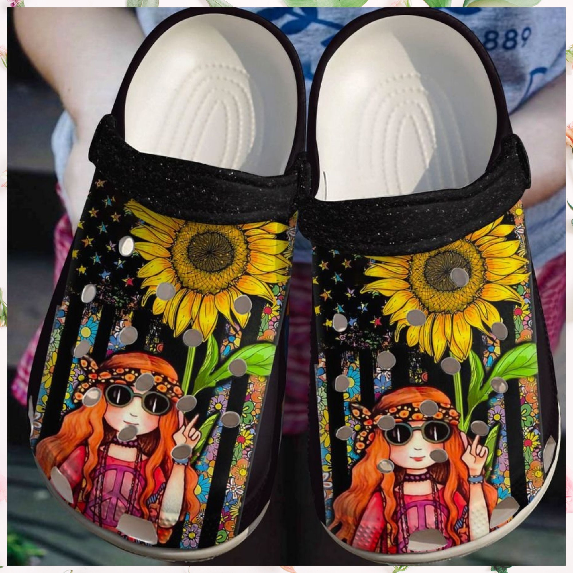 sunflower crocs amazon