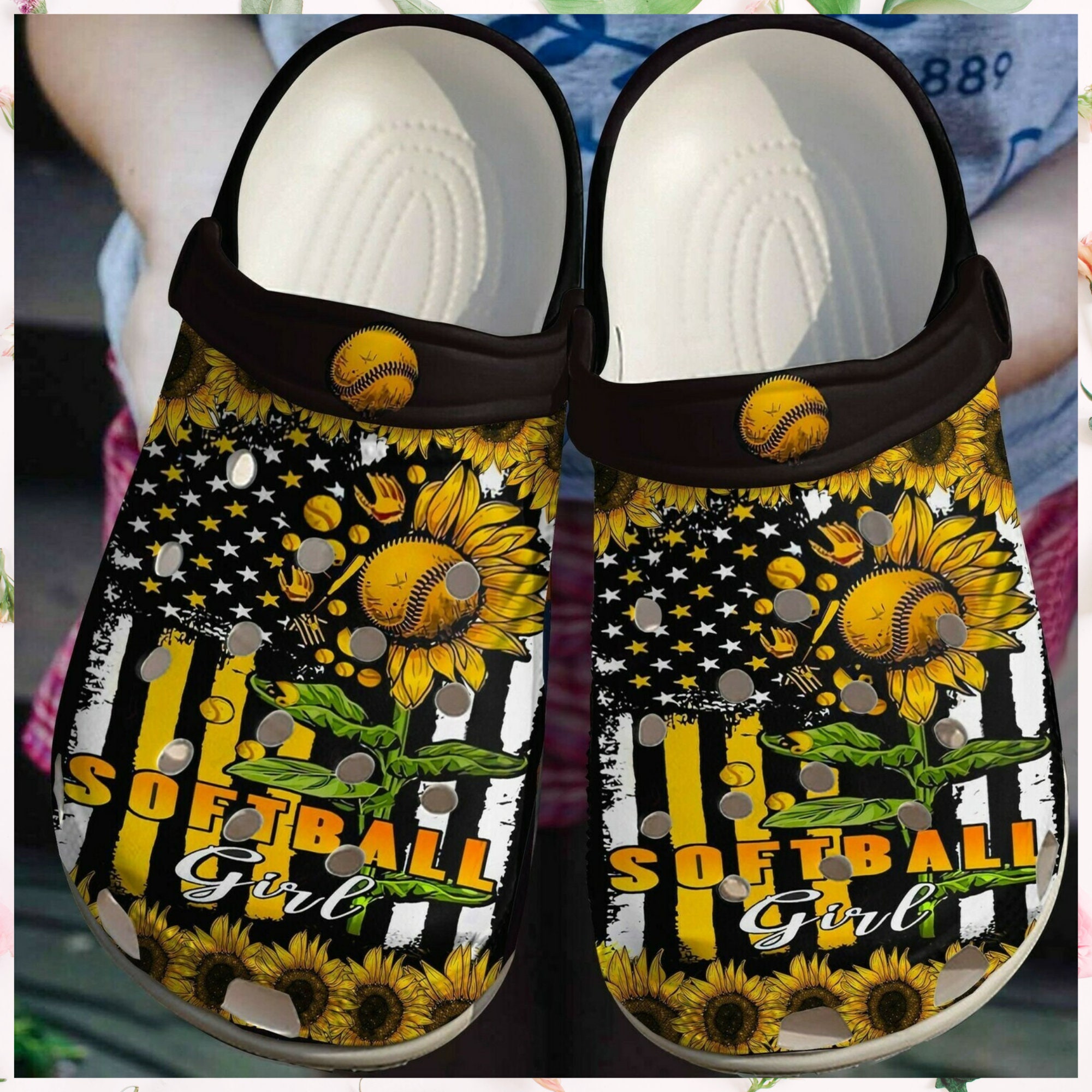 sunflower crocs amazon