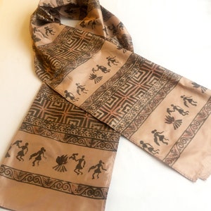 Hand painted Silk Scarf - Pure Silk Scarf- Handmade Gift- Gift For Her- Birthday Gift- Anniversary Gift- Unique Hand painted Silk Scarf Gift