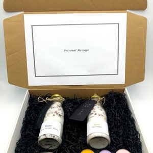 Premium Bath Salts Gift Box-Aromatherapy Bath Salts Gift-Skin Care- Spa Gift Box- Relaxation- Pamper Gift Box- Bath Salts in Glass Bottles