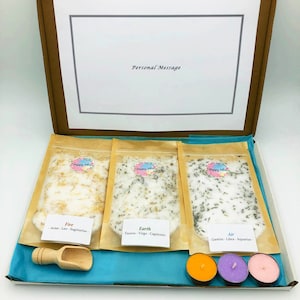 Bath Salts Letterbox Gift-Aromatherapy Bath Salts Gift Box-Relaxation-Pamper Gift-Skin Care- Spa Gift-Self Care Bath Salts - Birthday Gift