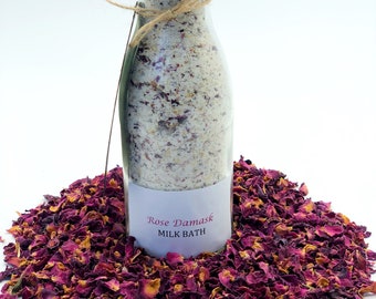 Milk Bath Soak-Coconut Milk Bath Soak-Aromatherapy Milk Bath-Nourishing Rose Damask Milk Bath-Skin Care Gift-Relaxing-Pamper Gift- Spa Gift