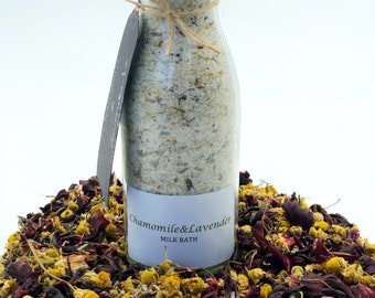 Milk Bath Soak-Coconut Milk Bath Soak-Aromatherapy Milk Bath-Soothing Chamomile & Lavender Milk Bath-Skin Care-Spa Gift-Relaxing-Pamper Gift