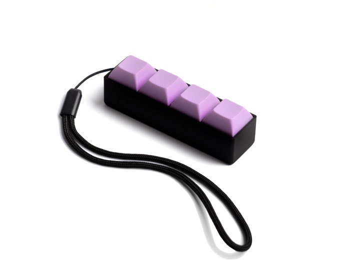 4 Keys Line Mechanical Keyboard Fidget Toy 3D Printed Fidget Toy