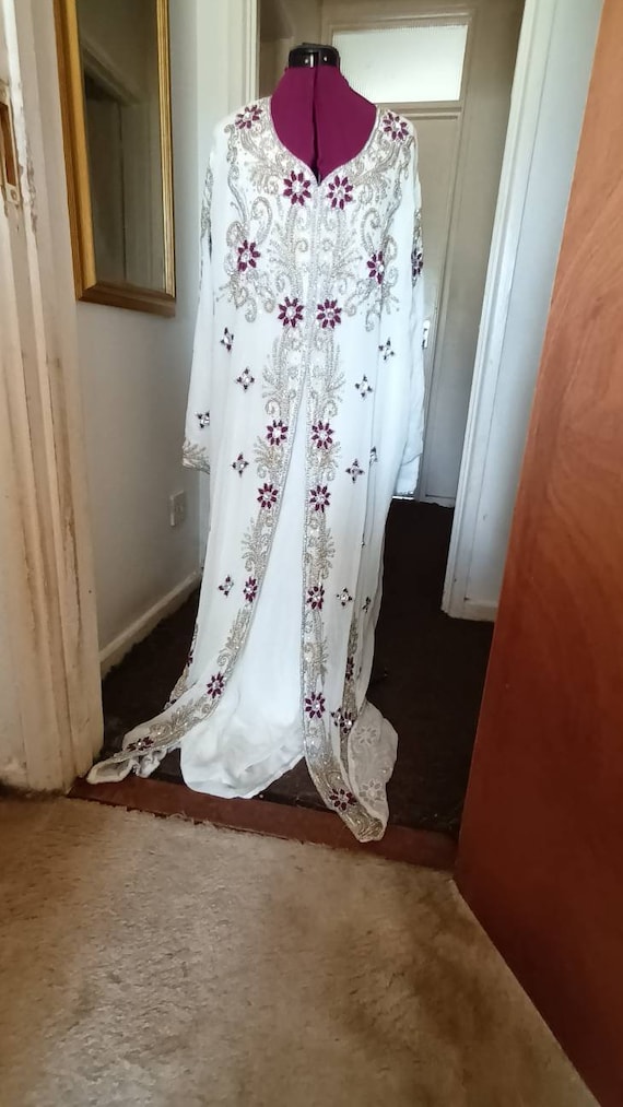Stunning Vintage Style Morrocan Abaya Dress Kaftan