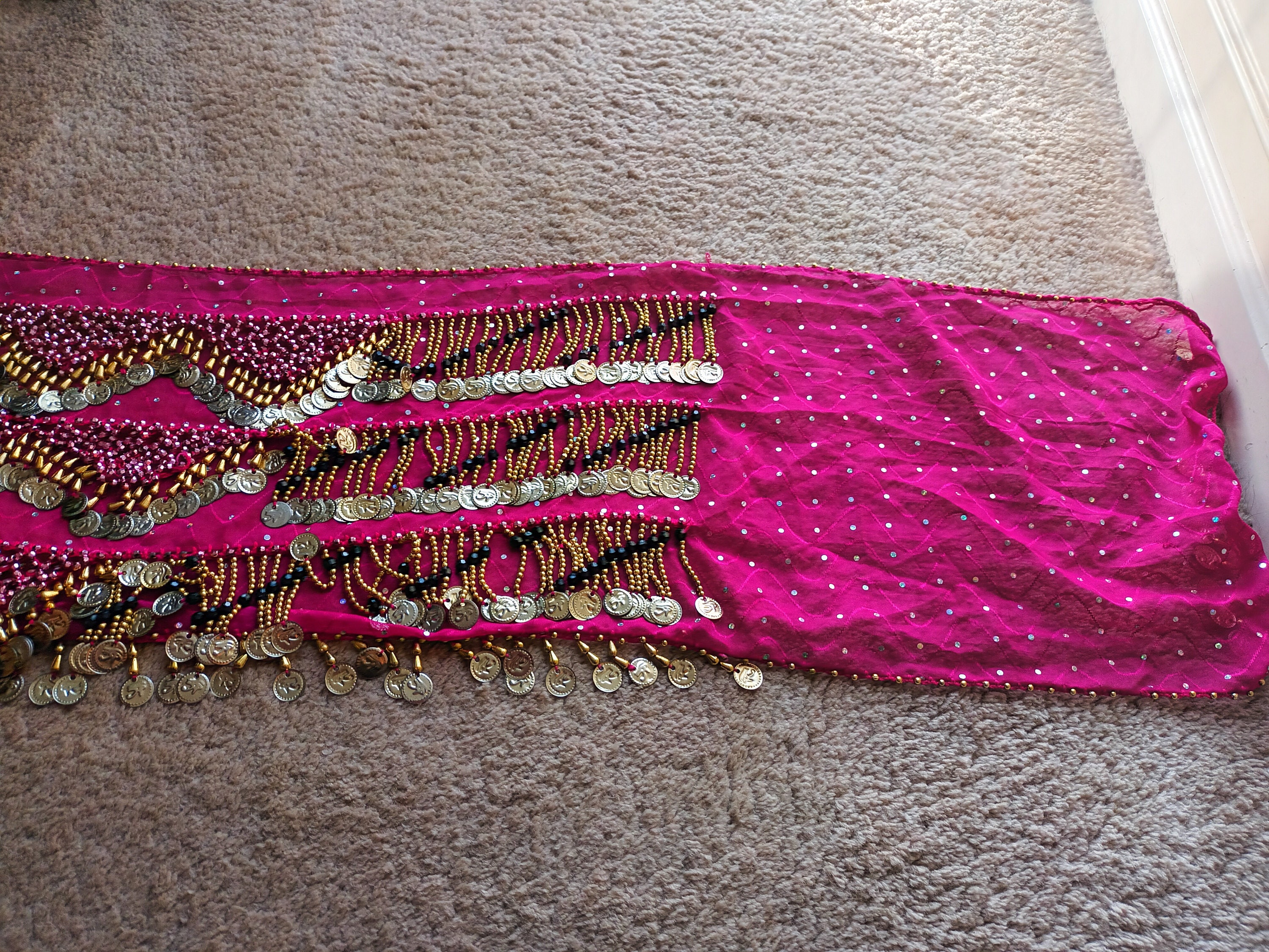Exquisite Vintage Style Belly Dance Belt Hip Scarf Zumba 