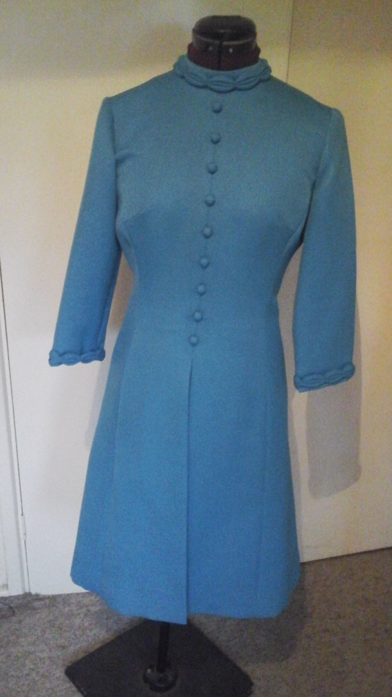 Stunning Vintage Peggy French Couture Coatdress s… - image 1