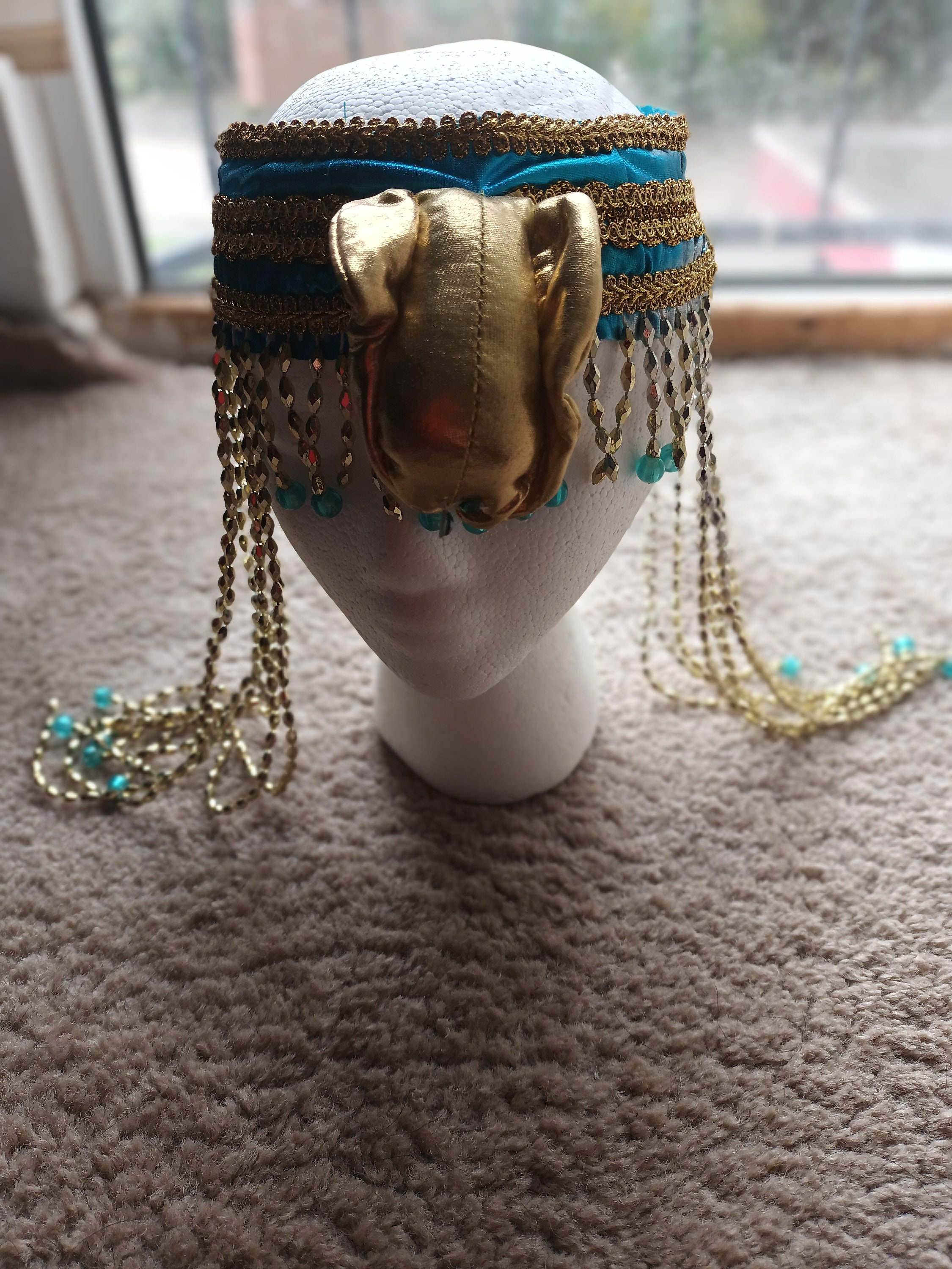 Egyptian Cleopatra Asp Headband Beads Sequins Dance Halloween - Etsy