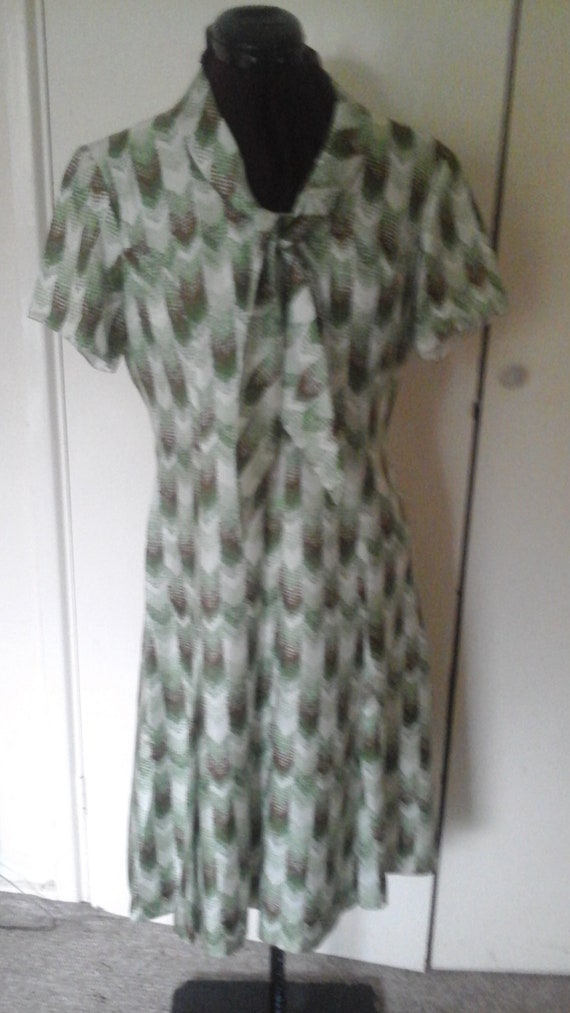 Sweet Peggy French Bow front Vintage Dress size 1… - image 2