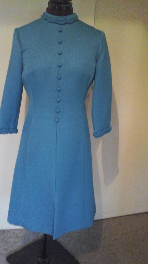 Stunning Vintage Peggy French Couture Coatdress s… - image 4