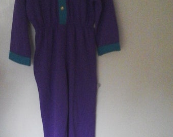 Vintage 80&#39;s &quot;Cadbury&#39;s Purple &quot;Jumpsuit All in one