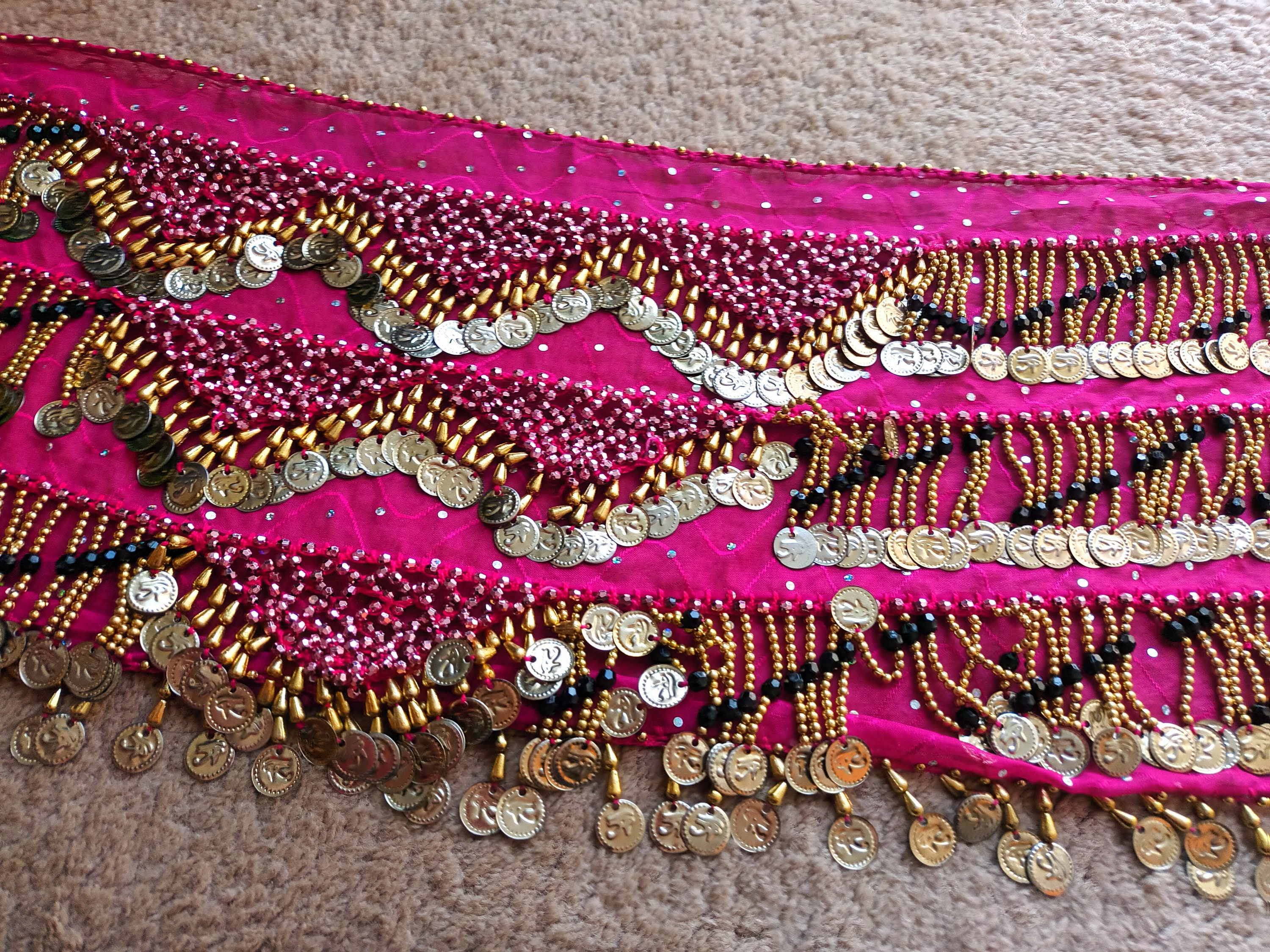 Exquisite Vintage Style Belly Dance Belt Hip Scarf Zumba  display picture 1