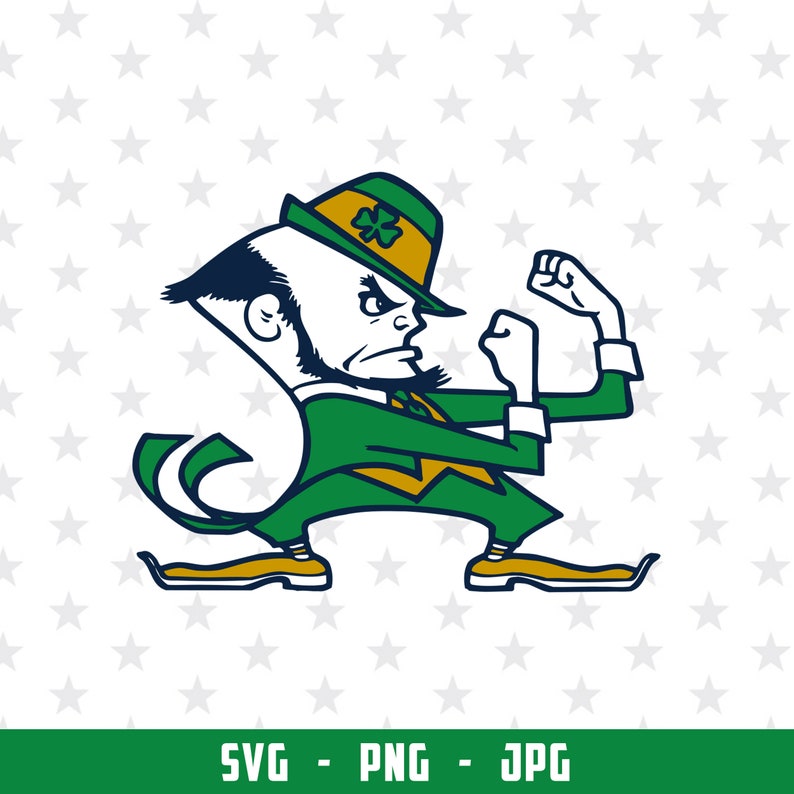 Notre Dame Fighting Irish Logo Svg Png Ncaa Notre Dame Etsy