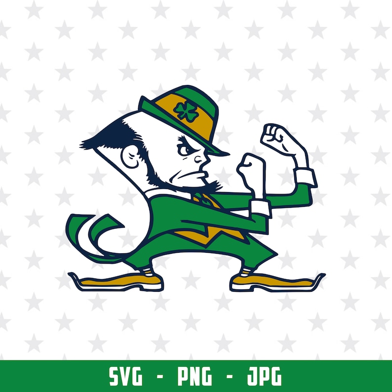 Notre Dame Fighting Irish Logo Svg png jpg NCAA Notre Dame | Etsy
