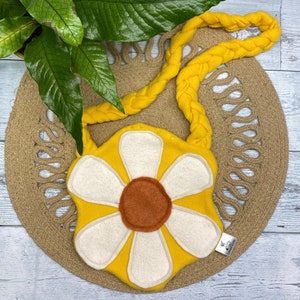 Modèle de sac à main fleur pour enfants, modèle de sac de fleurs, modèle de sac marguerite, modèle de sac pour enfants, sac fait main pour enfants, sac à bandoulière pour enfants,