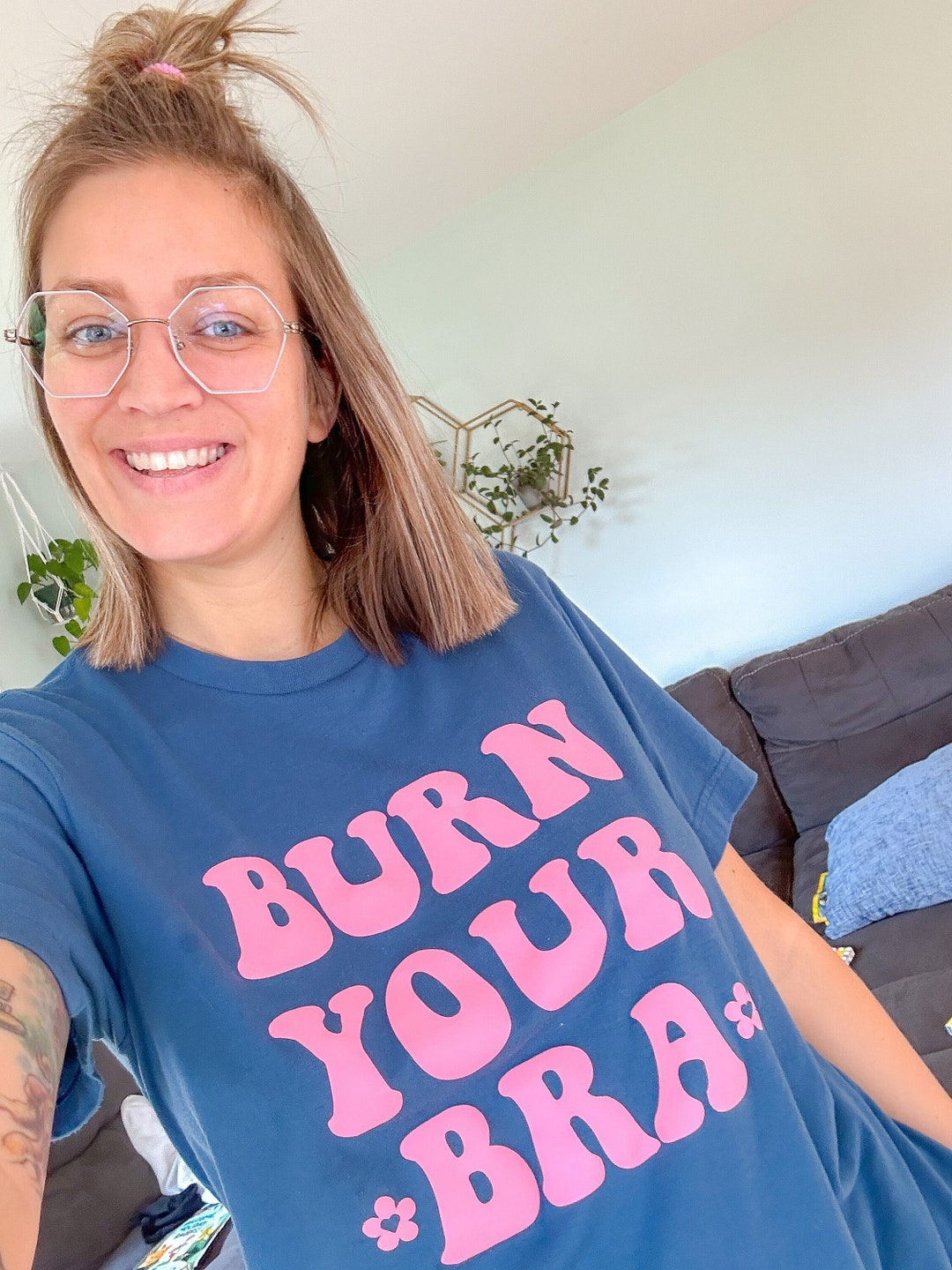 Burn Your Bra Breastfeeding Shirt No Bra Bra Tshirt No Bra - Etsy