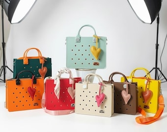 Bolso tote de EVA estilo cocodrilo: bolso ligero para playa y trabajo