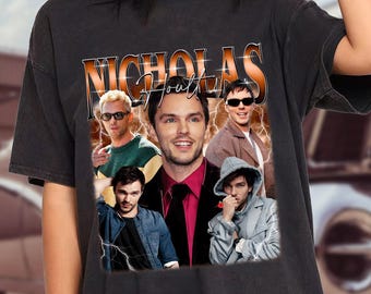 Nicholas Hoult 90's Vintage Style Tshirt, Nicholas Hoult Tees, Nicholas Hoult Shirt, Gift for Men and Women