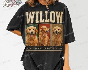 Camiseta personalizada con foto y nombre de mascota, camiseta personalizada Comfort Colors para mascotas, camiseta personalizada con foto de perro, regalo para amantes de los perros, regalo para mamás de gatos, regalo por la pérdida de una mascota