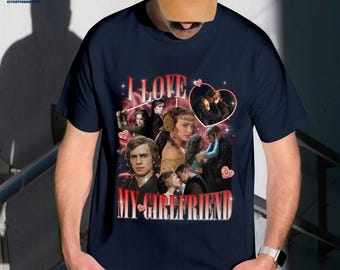 Custom I Love My Girlfriend Shirt, Girlfriend Bootleg Shirt, I Love My Gf Shirt, Custom Girlfriend Tee, Custom Gift, Valentines Day Gifts