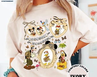 Mickey and Friends Coquette Bow Animal Kingdom T-shirt, Disneytrip Safari Mode Tee, Vacay Mode Wild Trip Shirt, Animal Kingdom Tee