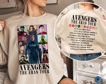 Vintage Avengers The Eras Tour Shirt, Superhero Eras Tour Shirt, The Eras Tour Shirt, Family Matching Shirt, Superhero Shirt, Avengers Shirt