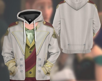 Prince Hans Costume Shirt, Frozen Hans Full Over Print Hoodie, Halloween Cosplay Outfits, Magic Kingdom Shirt, Frozen Costume Shirt