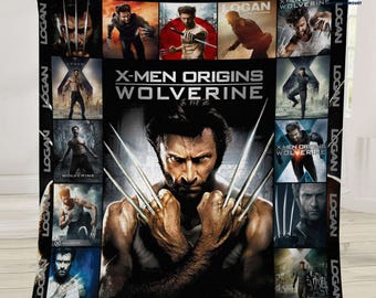 Logan Wolverine Xmen Blanket, Kids Superhero Blanket, Superhero Blanket, Wolverine Blanket, Superhero Blanket For Kids, Christmas Gift