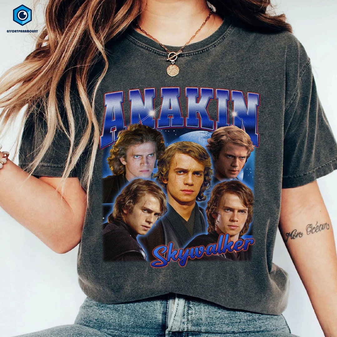 Anakin Skywalker Starwars Bootleg Rap Tee, Vintage Starwars Anakin ...