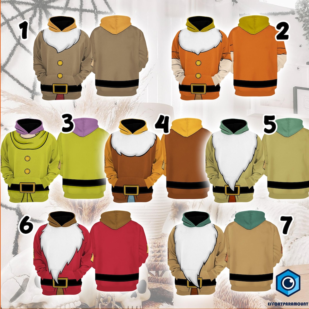 Snow White and Seven Dwarfs Halloween Costume, Seven Dwarfs Cosplay ...