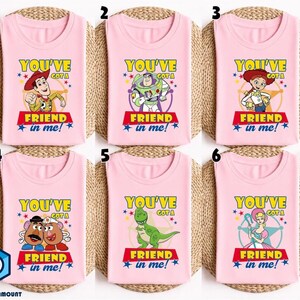 Chemise Vous avez un ami en moi, chemise Toy Story Woody, chemise Disneyland Toy Story 5, chemise personnages Toy Story, t-shirt personnages Toy Story image 3