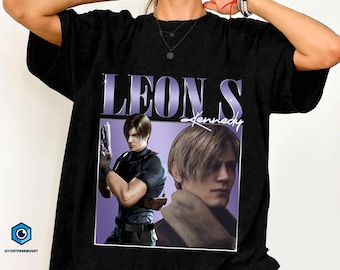 Vintage 90s Bootleg Style Biohazard Resident Evil T-shirt, Leon