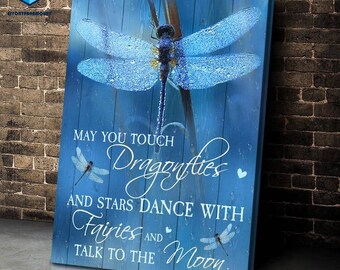 May You Touch Dragonfly Canvas Wall Art Home Decor Canvas Print