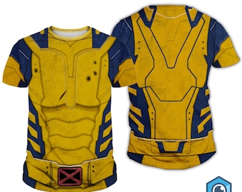 Wolverine Full Over Print Cosplay Shirt, Deadpool & Wolverine Costume Shirt, Xmen Sweatshirt Hoodie, Halloween Costume Shirt, Deadpool 3