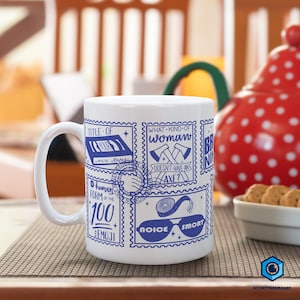 Brooklyn Nine-Nine Stamps Art Mug, Brooklyn 99 Merch, Brooklyn 99 Captain Holt, B99 Sitcom Mug, Brooklyn Nine Nine Mug