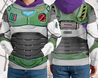 Buzz Lightyear 3D Full Over Print Hoodie | Toy Story Buzz Lightyear Cosplay Shirt | Toy Story Merch | Magic Kingdom Toy Story Hoodie